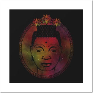 Gautama Buddha Portrait Galaxy Posters and Art
